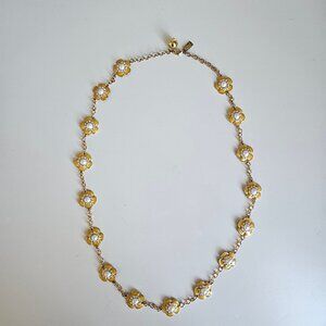 Kate Spade Flower Necklace - Yellow and Gold